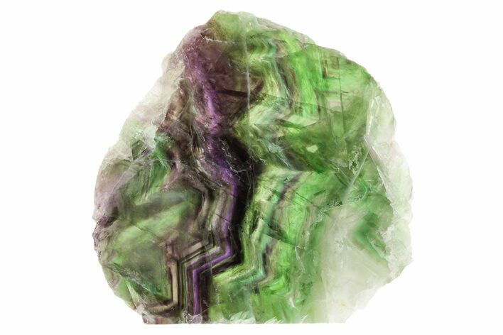 Colorful Polished Fluorite Slab - China #367875